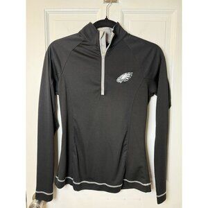 Cutter & Buck Philadelphia Eagles Ladies Fitted Stretch 1/4 Zip Pullover Sz XS